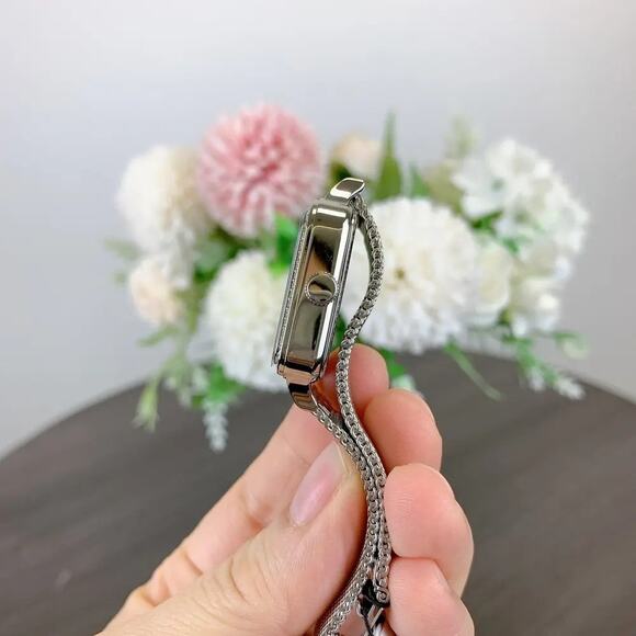 NWT Fossil BQ3970 Women's Colleen Three-Hand Silver Stainless Steel Mesh Watch - Picture 4 of 8